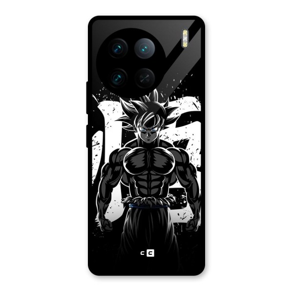 Goku Unleashed Power Glass Back Case for Vivo X90 Pro