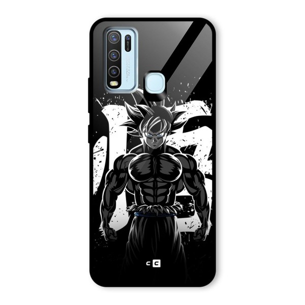 Goku Unleashed Power Glass Back Case for Vivo Y30