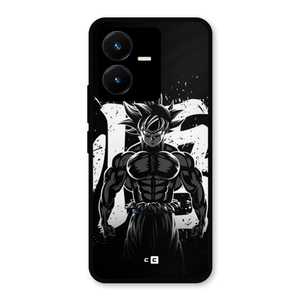 Goku Unleashed Power Metal Back Case for Vivo Y22s