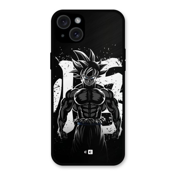 Goku Unleashed Power Metal Back Case for iPhone 15 Plus