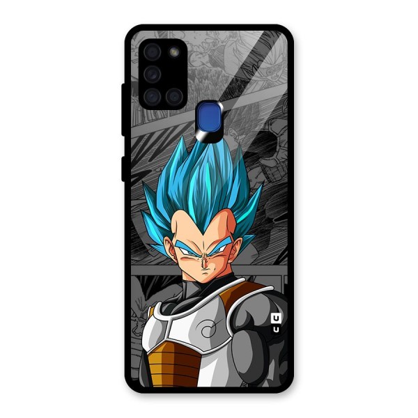 Goku Vegeta Art Glass Back Case for Galaxy A21s