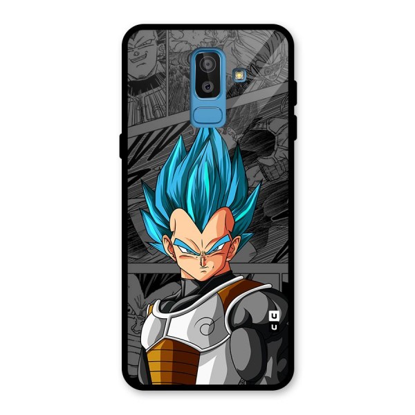 Goku Vegeta Art Glass Back Case for Galaxy J8