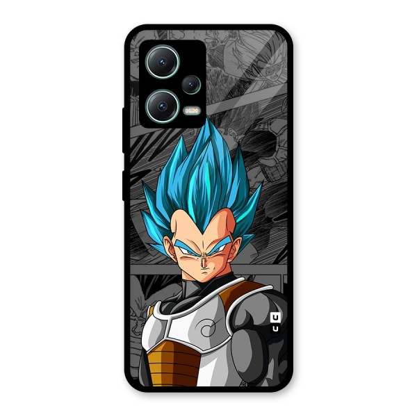 Goku Vegeta Art Glass Back Case for Poco X5