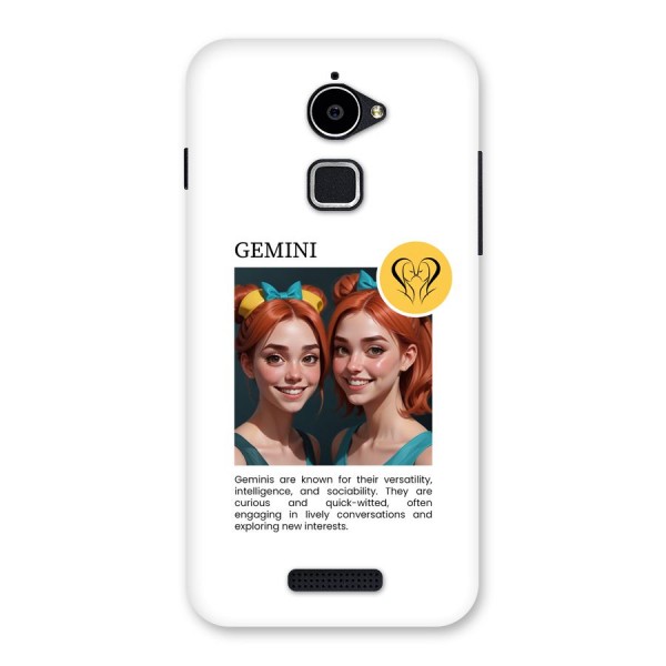 Golden Gemini Back Case for Coolpad Note 3 Lite