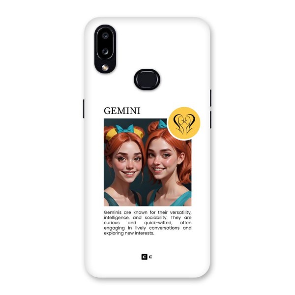 Golden Gemini Back Case for Galaxy A10s