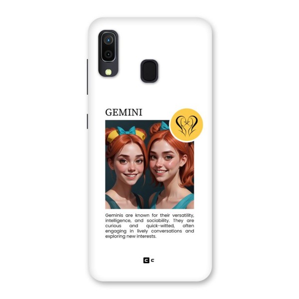 Golden Gemini Back Case for Galaxy A30