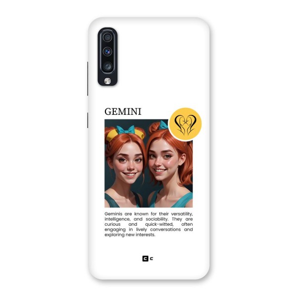 Golden Gemini Back Case for Galaxy A70s