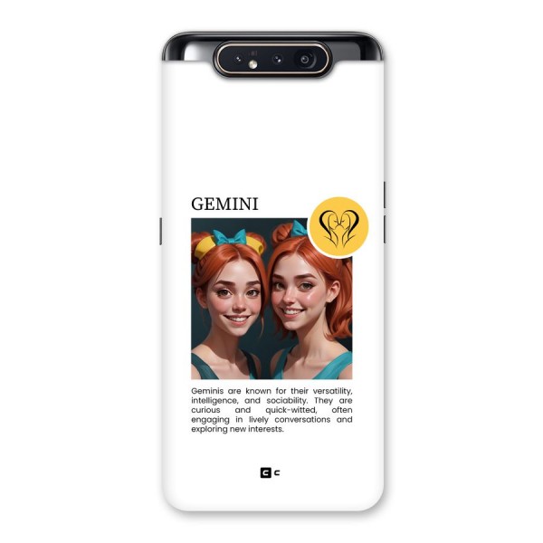 Golden Gemini Back Case for Galaxy A80