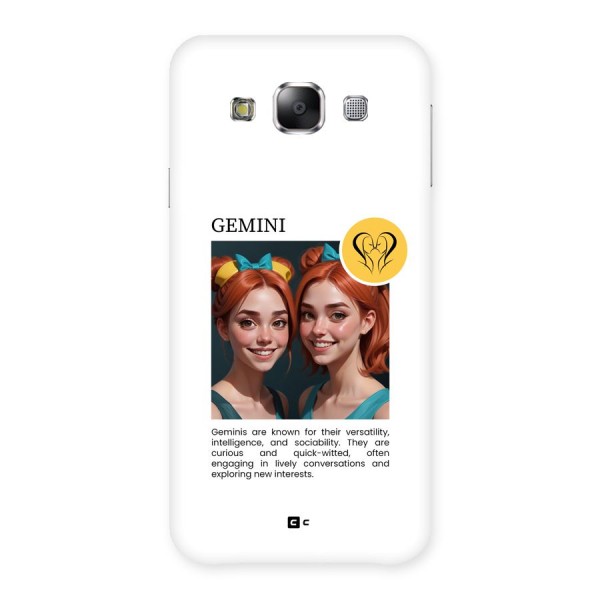 Golden Gemini Back Case for Galaxy E5