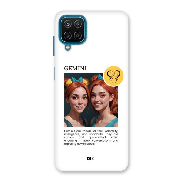 Golden Gemini Back Case for Galaxy F12