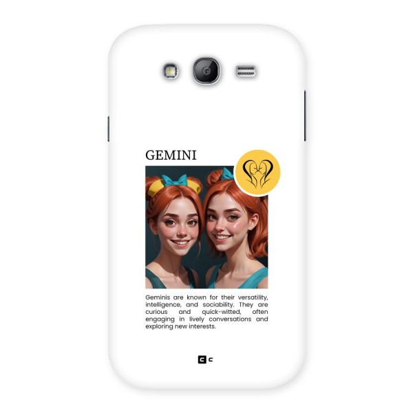 Golden Gemini Back Case for Galaxy Grand