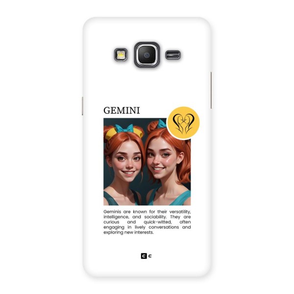 Golden Gemini Back Case for Galaxy Grand Prime