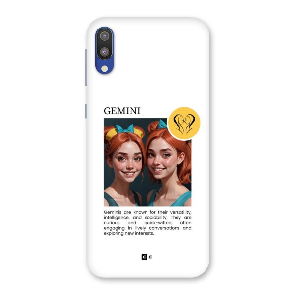 Golden Gemini Back Case for Galaxy M10