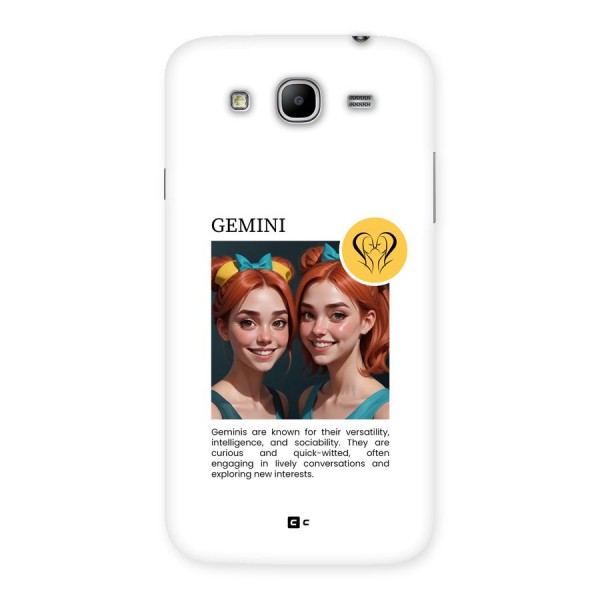 Golden Gemini Back Case for Galaxy Mega 5.8