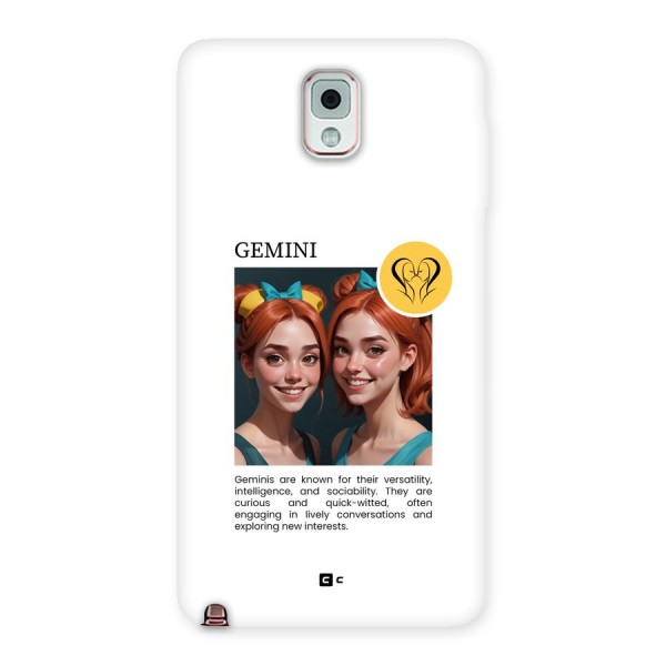 Golden Gemini Back Case for Galaxy Note 3