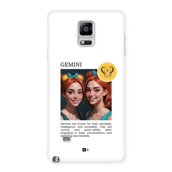 Golden Gemini Back Case for Galaxy Note 4