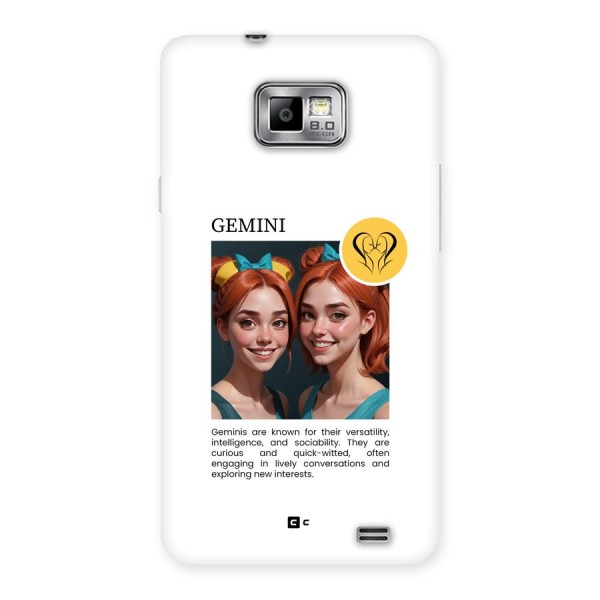 Golden Gemini Back Case for Galaxy S2