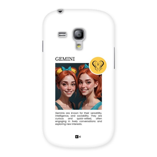 Golden Gemini Back Case for Galaxy S3 Mini