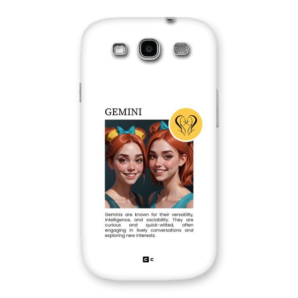 Golden Gemini Back Case for Galaxy S3 Neo