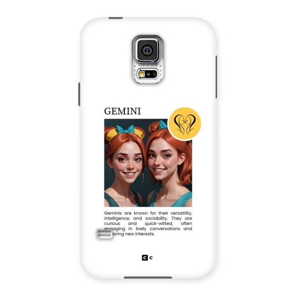 Golden Gemini Back Case for Galaxy S5