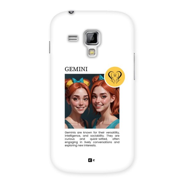 Golden Gemini Back Case for Galaxy S Duos