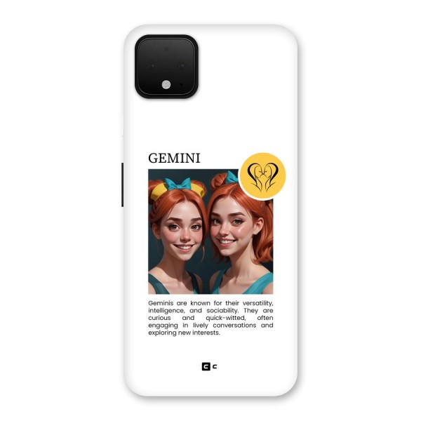 Golden Gemini Back Case for Google Pixel 4 XL