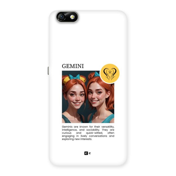 Golden Gemini Back Case for Honor 4X