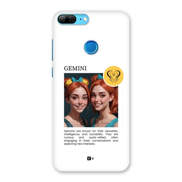 Golden Gemini Back Case for Honor 9 Lite