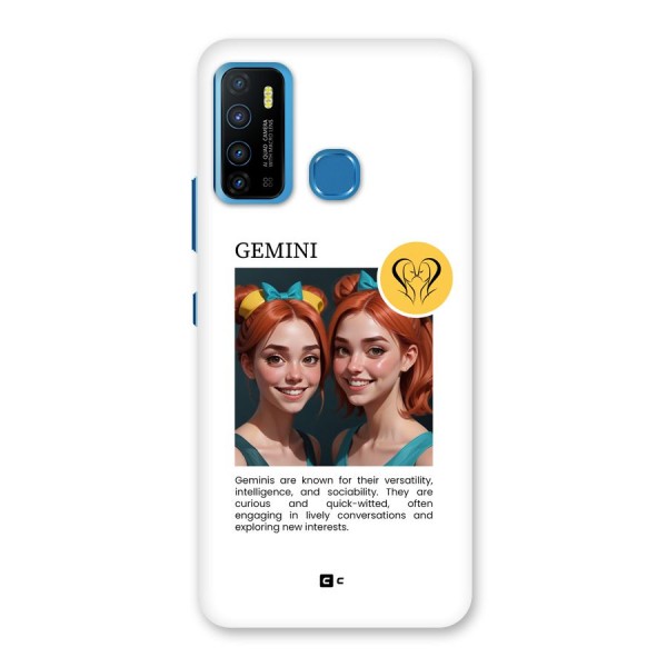 Golden Gemini Back Case for Infinix Hot 9