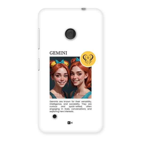 Golden Gemini Back Case for Lumia 530