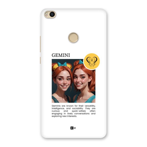 Golden Gemini Back Case for Mi Max 2