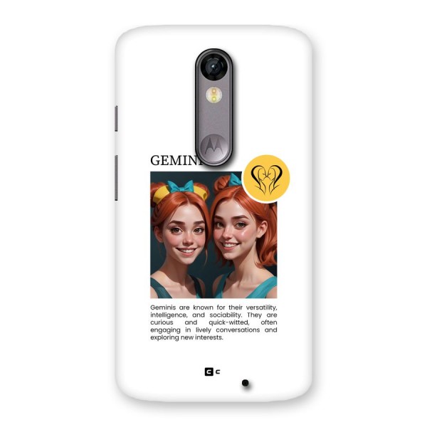 Golden Gemini Back Case for Moto X Force