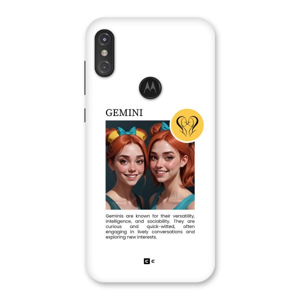 Golden Gemini Back Case for Motorola One Power