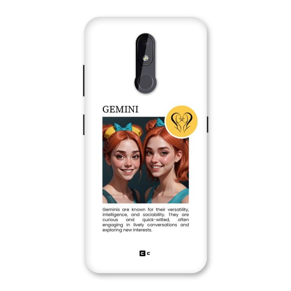 Golden Gemini Back Case for Nokia 3.2