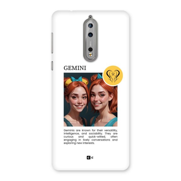 Golden Gemini Back Case for Nokia 8