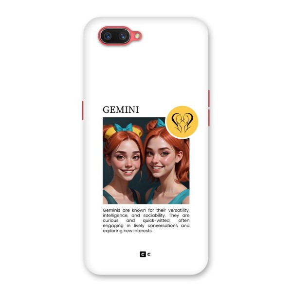 Golden Gemini Back Case for Oppo A3s