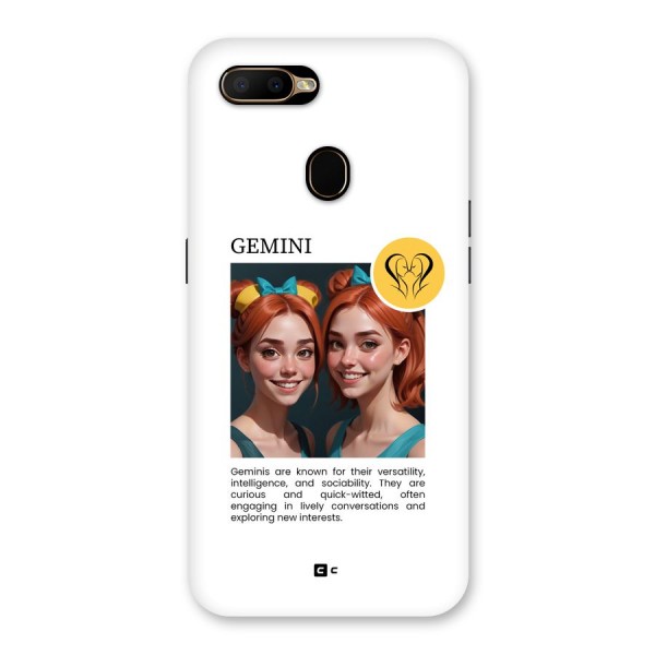 Golden Gemini Back Case for Oppo A5s