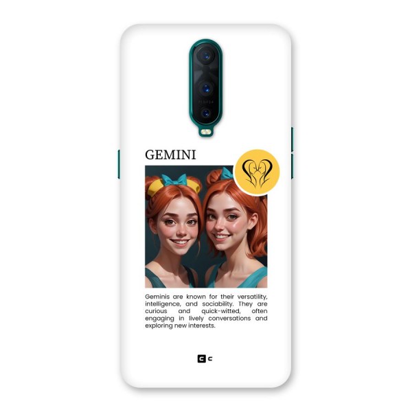 Golden Gemini Back Case for Oppo R17 Pro