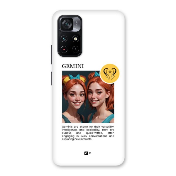 Golden Gemini Back Case for Poco M4 Pro 5G