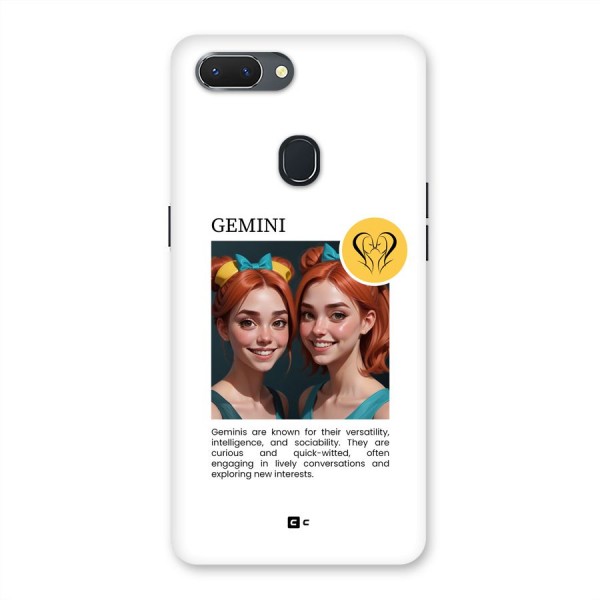 Golden Gemini Back Case for Realme 2