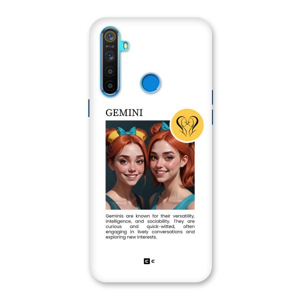 Golden Gemini Back Case for Realme 5s