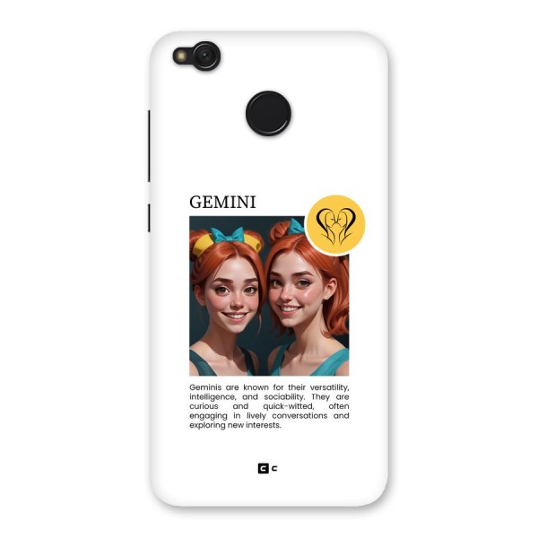 Golden Gemini Back Case for Redmi 4