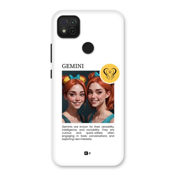 Golden Gemini Back Case for Redmi 9C