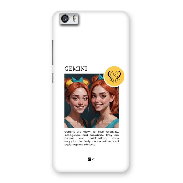 Golden Gemini Back Case for Redmi Mi 5