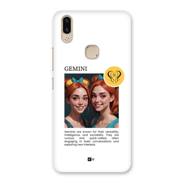 Golden Gemini Back Case for Vivo V9