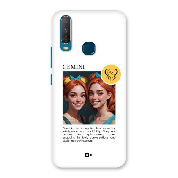 Golden Gemini Back Case for Vivo Y11