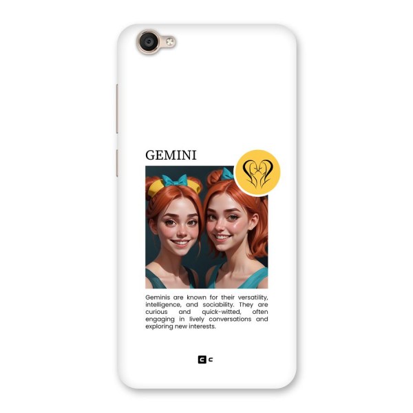 Golden Gemini Back Case for Vivo Y55