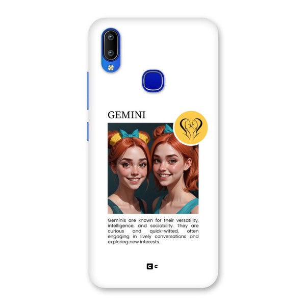 Golden Gemini Back Case for Vivo Y91