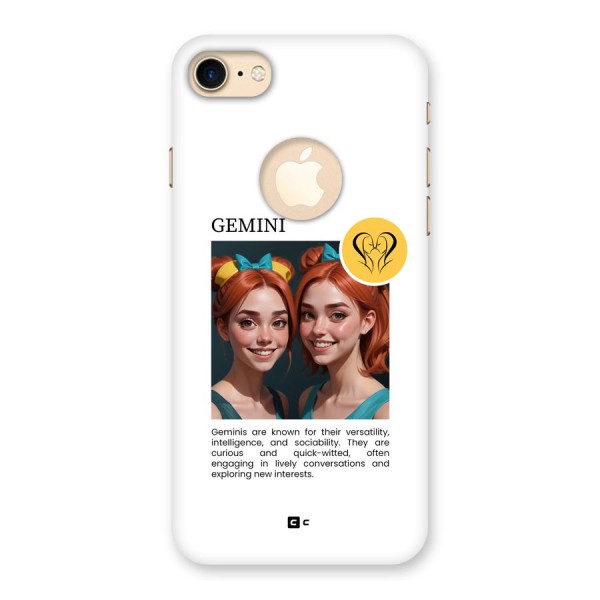 Golden Gemini Back Case for iPhone 8 Logo Cut