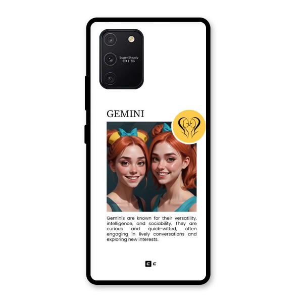 Golden Gemini Glass Back Case for Galaxy S10 Lite